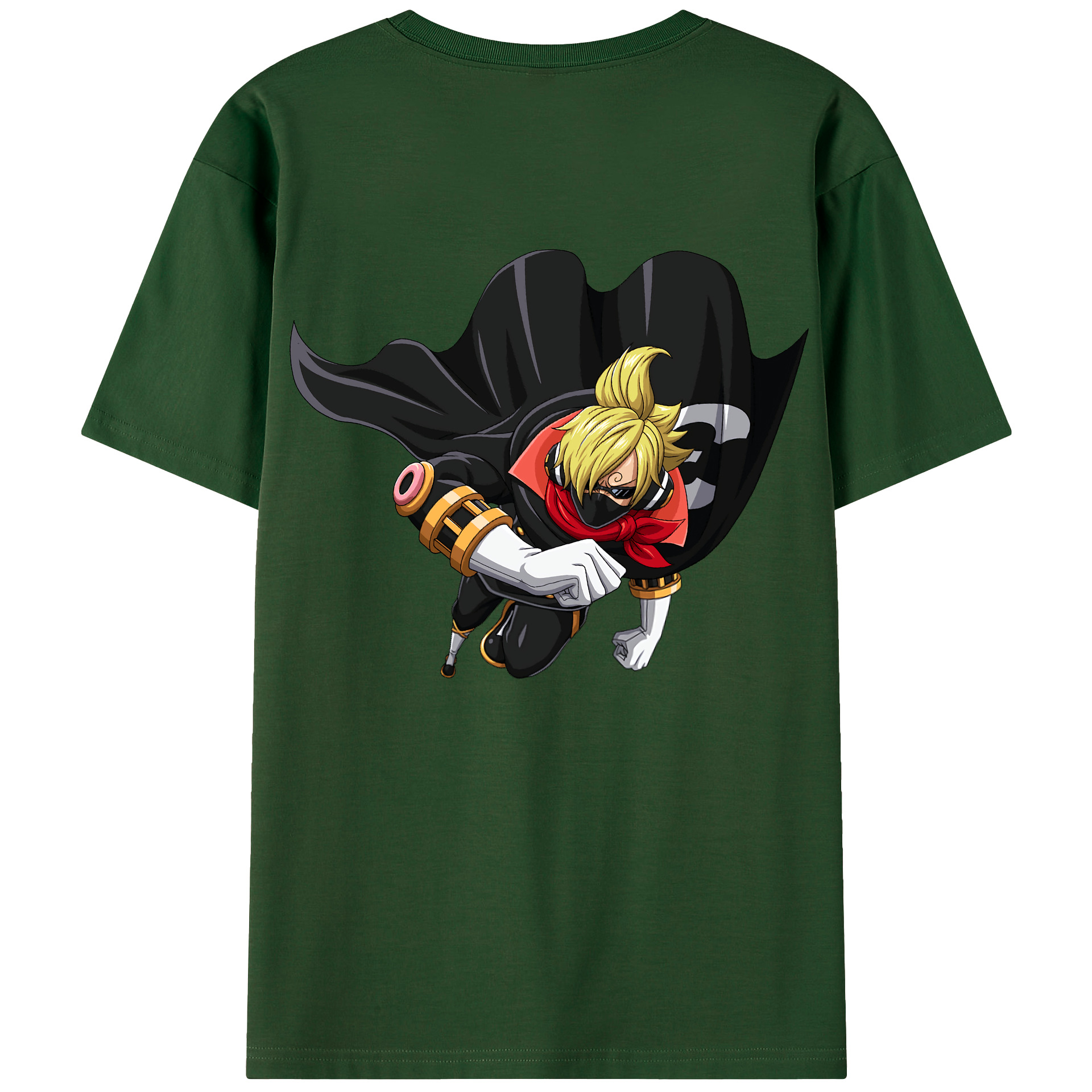 ワンピース サンジ ONE PIECE Sanji 綿100％半袖Tシャツ（背面プリント）